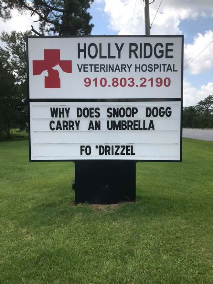 Funny-Outdoor-Signs-Holly-Ridge-Veterinary-Hospital