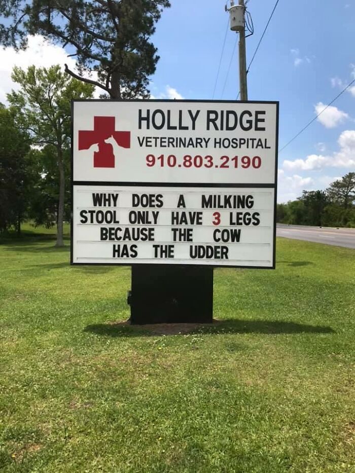 Funny-Outdoor-Signs-Holly-Ridge-Veterinary-Hospital