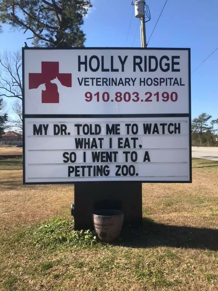 Funny-Outdoor-Signs-Holly-Ridge-Veterinary-Hospital
