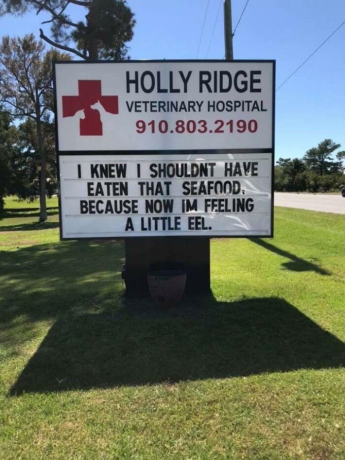 Funny-Outdoor-Signs-Holly-Ridge-Veterinary-Hospital