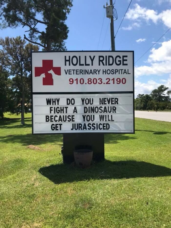 Funny-Outdoor-Signs-Holly-Ridge-Veterinary-Hospital