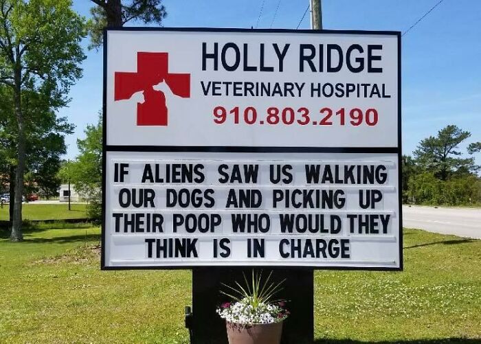 Funny-Outdoor-Signs-Holly-Ridge-Veterinary-Hospital