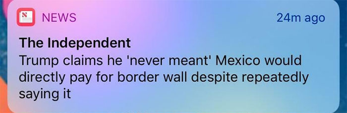 “I Didn’t Mean To Imply Mexico Would Actually Pay For It”- Trump, Probably