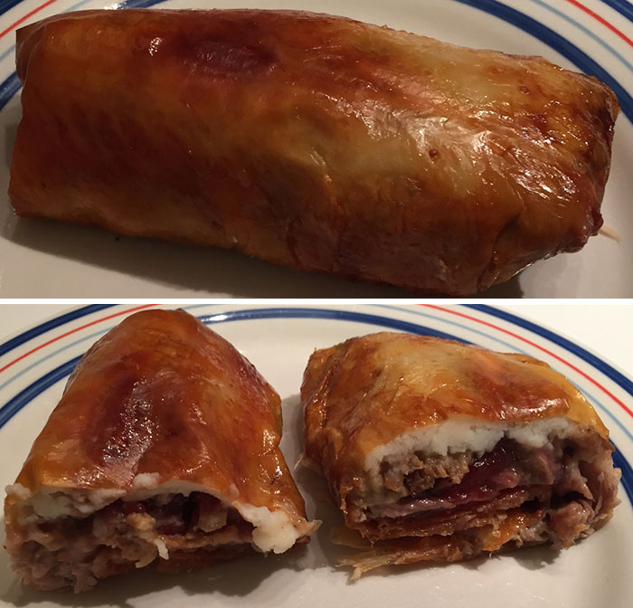 I Removed The Skin Before Carving My Turkey And Made A Thanksgiving Burrito