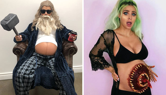 35 Times Pregnant Women Used Their Baby Bumps To Nail Halloween