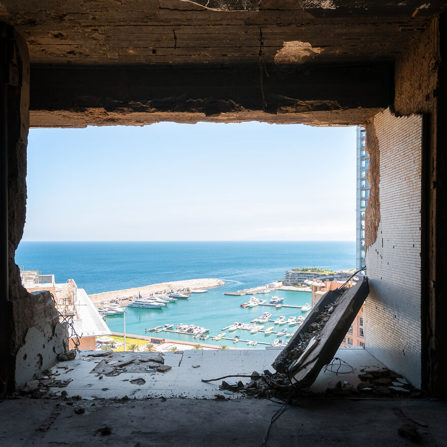 I Photographed The Abandoned Holiday Inn Hotel In Beirut, Lebanon