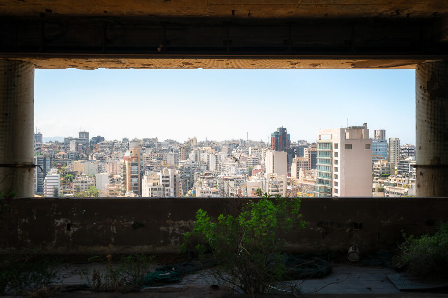I Photographed The Abandoned Holiday Inn Hotel In Beirut, Lebanon