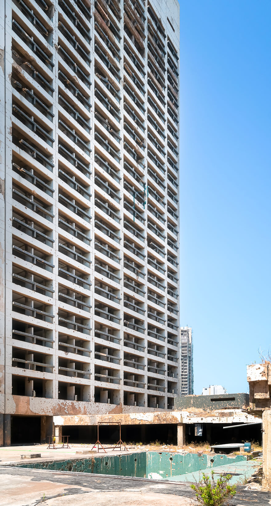 I Photographed The Abandoned Holiday Inn Hotel In Beirut, Lebanon