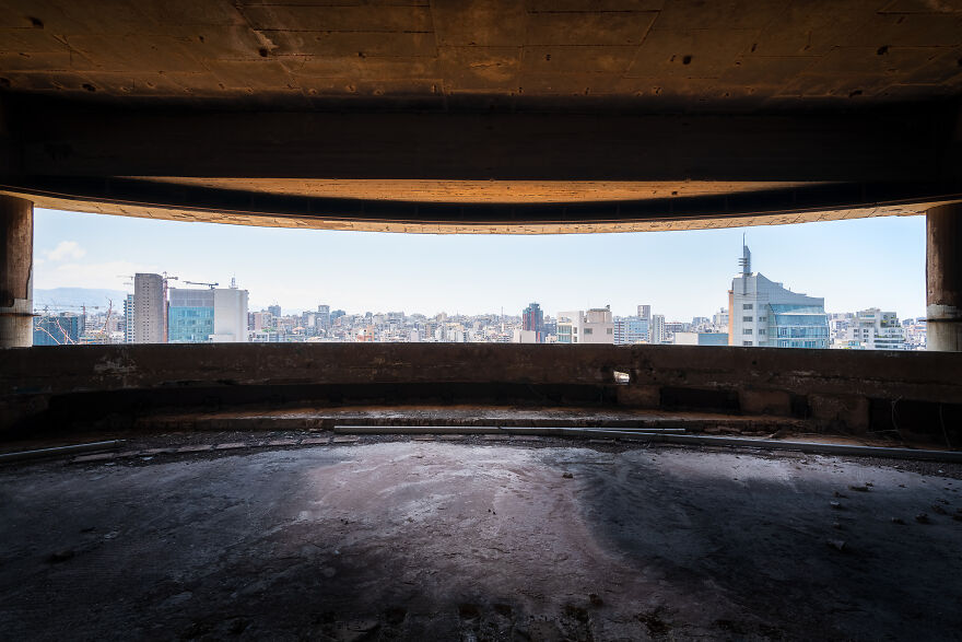 I Photographed The Abandoned Holiday Inn Hotel In Beirut, Lebanon