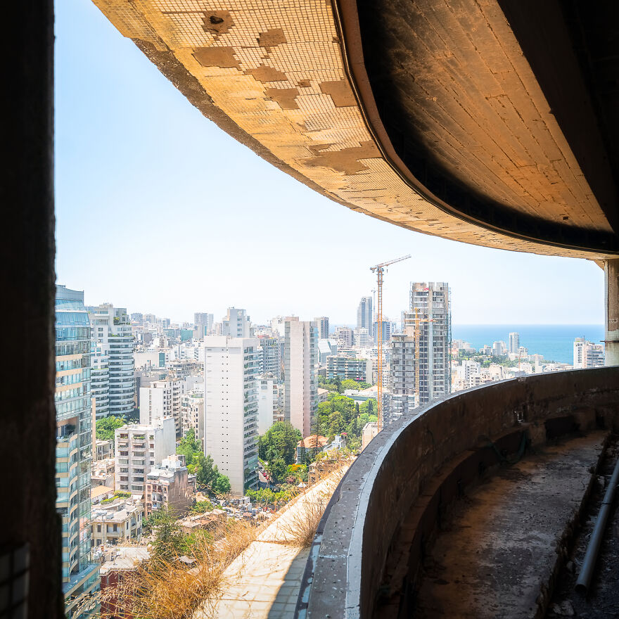 I Photographed The Abandoned Holiday Inn Hotel In Beirut, Lebanon