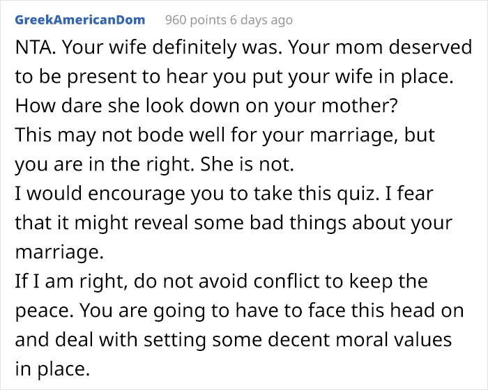 Husband Insults His Wife In Front Of His Family And Now She Won't Respond To His Texts, Asks If He Was The Jerk In This Situation Husband Insults His Wife In Front Of His Family And Now She Won't Respond To His Texts, Asks If He Was The Jerk In This Situation
