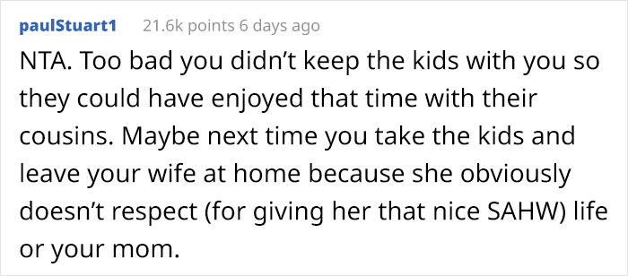 Husband Insults His Wife In Front Of His Family And Now She Won't Respond To His Texts, Asks If He Was The Jerk In This Situation Husband Insults His Wife In Front Of His Family And Now She Won't Respond To His Texts, Asks If He Was The Jerk In This Situation