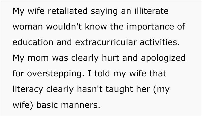 Husband Insults His Wife In Front Of His Family And Now She Won't Respond To His Texts, Asks If He Was The Jerk In This Situation Husband Insults His Wife In Front Of His Family And Now She Won't Respond To His Texts, Asks If He Was The Jerk In This Situation