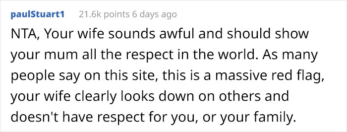 Husband Insults His Wife In Front Of His Family And Now She Won't Respond To His Texts, Asks If He Was The Jerk In This Situation Husband Insults His Wife In Front Of His Family And Now She Won't Respond To His Texts, Asks If He Was The Jerk In This Situation