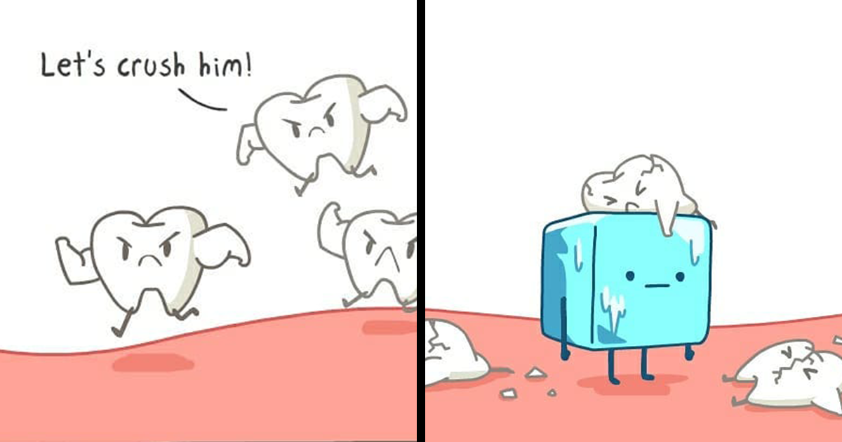 30 Comics About The Daily Struggles Of An Ice Cube By This Artist