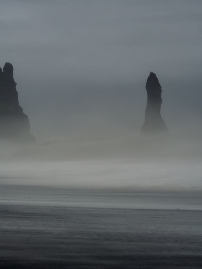 Sea Stacks In Fog