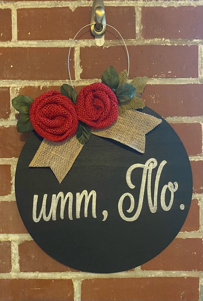 An “Unwelcome” Sign