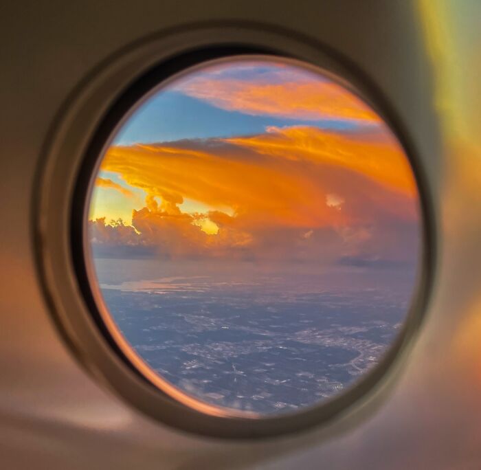 Airplane Sunset