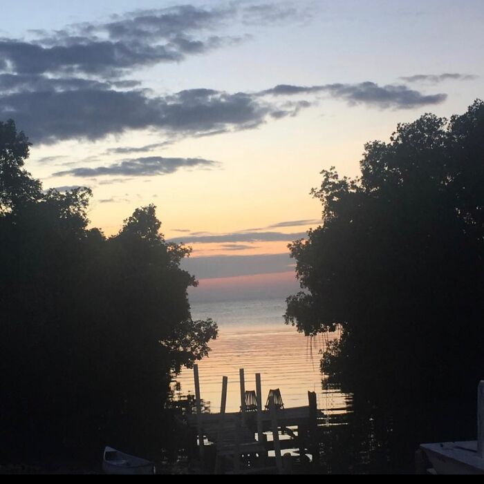 Unfiltered Sunset View From My Hostel In Belize 🥰