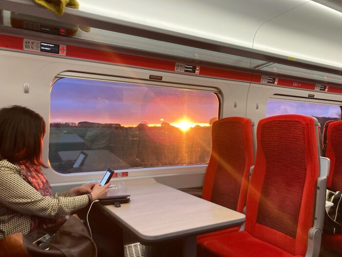 On The Train To London The Other Day. No Idea Who She Is But Don’t Think She’ll Mind, Lol!