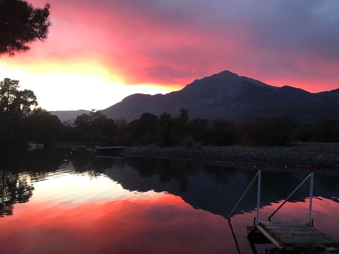 8th Of November Sunset From Kemer, Turkey