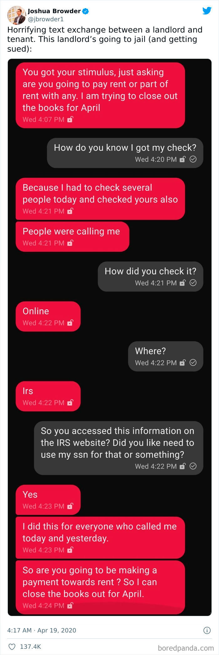 Inappropriate Messages From People Who Should Be Professional