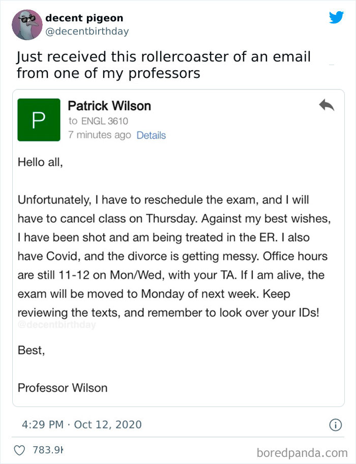 Inappropriate Messages From People Who Should Be Professional