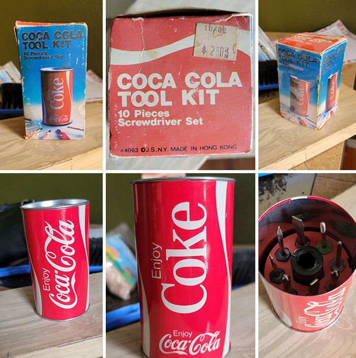 Cleaning Out An Old Apartment And Found A 1982 Coca Cola Screwdriver Set