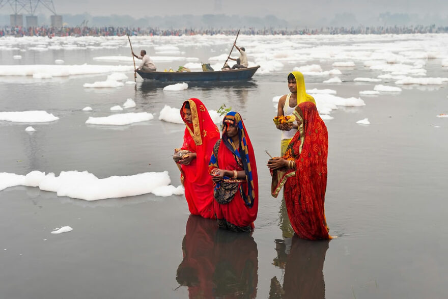 Finalist: "Devotees Busy Celebrating Chhath Puja" By Mili Paul