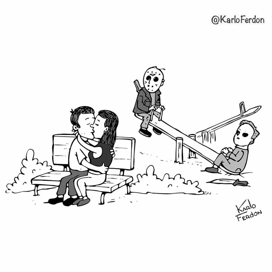 This Artist Makes Humorous One-Panel Comics Without Dialogue (100 New Pics)