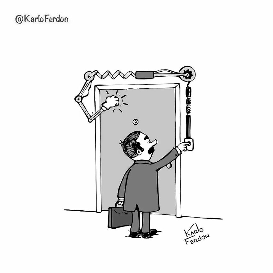 This Artist Makes Humorous One-Panel Comics Without Dialogue (100 New Pics)