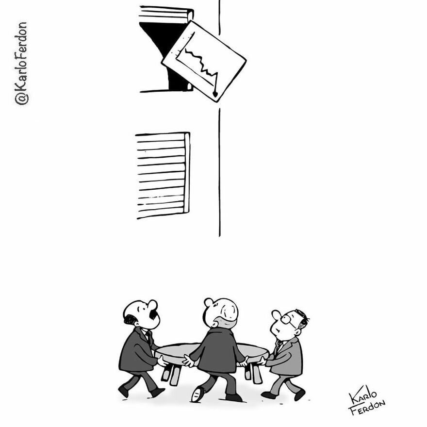 This Artist Makes Humorous One-Panel Comics Without Dialogue (100 New Pics)