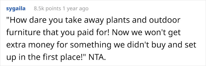 Landlords Didn't Expect Tenant Would Move Her Garden With Her, Have Potential Buyers Walk Out Landlords Didn't Expect Tenant Would Move Her Garden With Her, Have Potential Buyers Walk Out