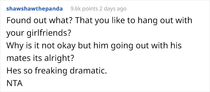 Boyfriend Loses It After Finding Out That His Girlfriend Is Having A Girls' Night In, The Woman Is Blown Away