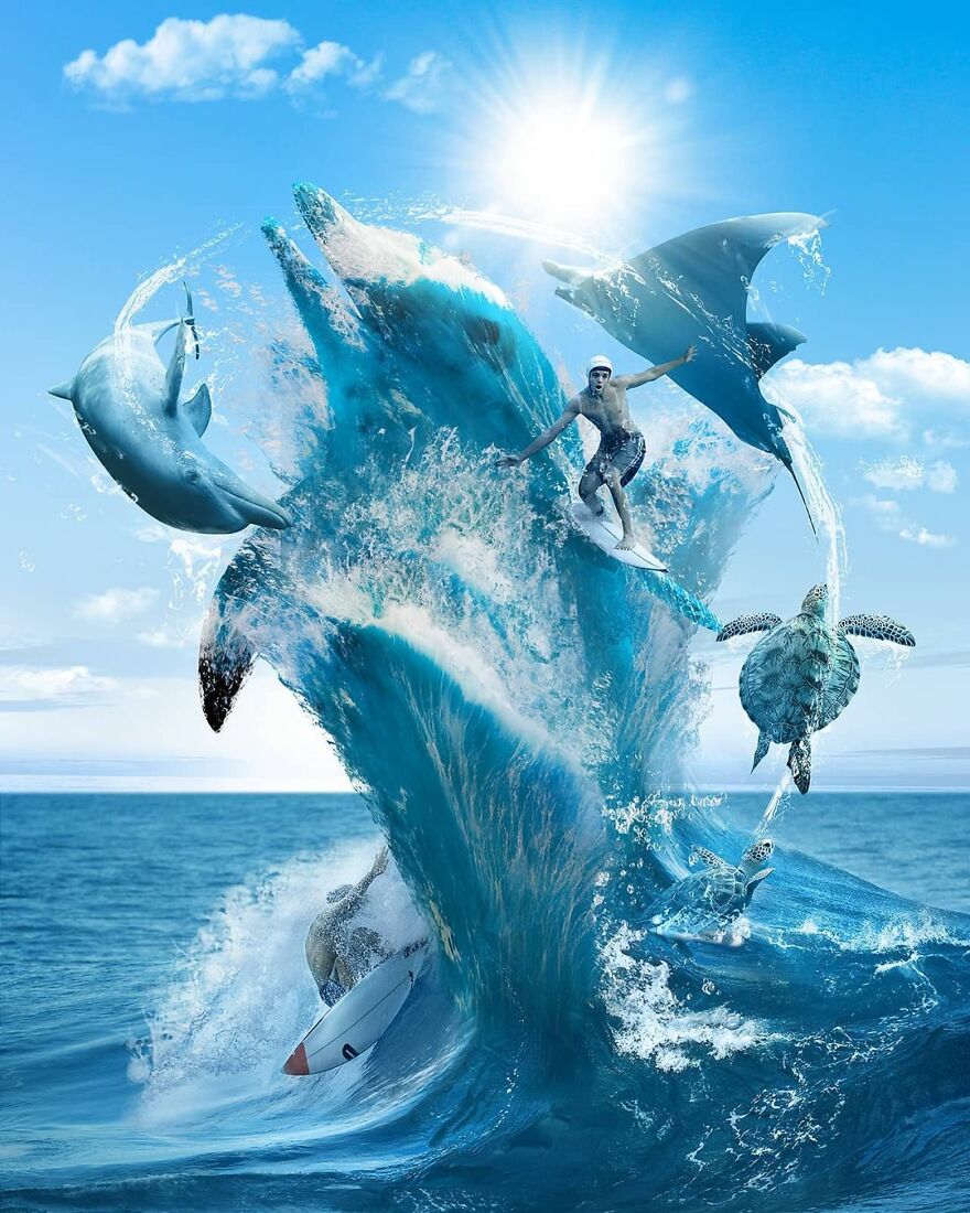 Photographic Project Merges Landscapes And Wild Animals Into Breathtaking Images (53 Pics)