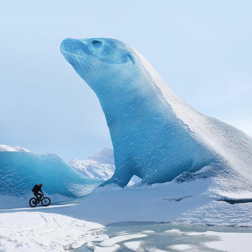 Photographic Project Merges Landscapes And Wild Animals Into Breathtaking Images (53 Pics)