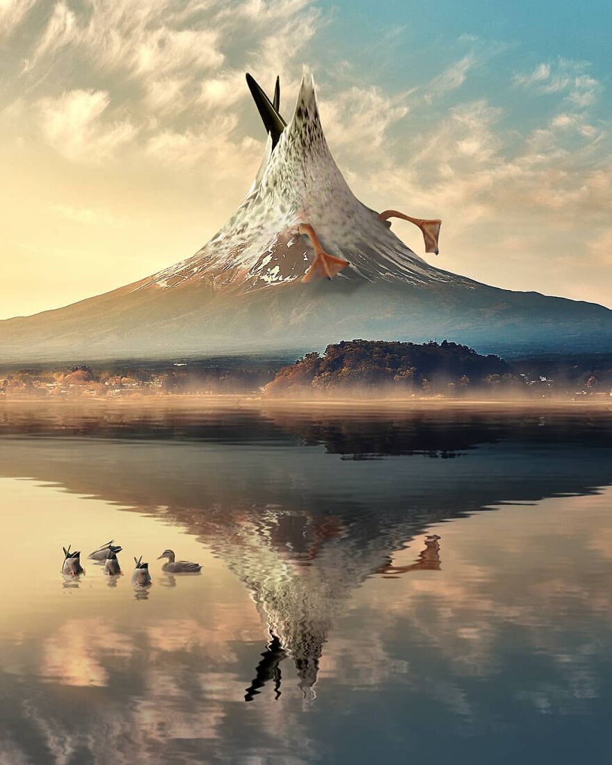 Photographic Project Merges Landscapes And Wild Animals Into Breathtaking Images (53 Pics)