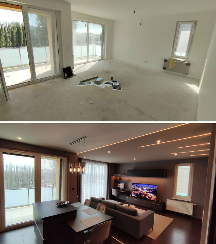 Before And After. I Could Have Skipped The 4 Months Of Bad Luck, Setbacks And Nightmares In The Middle While Creating This But Oh Well