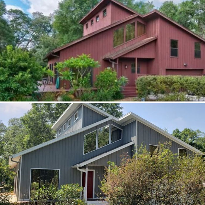 Don't Really Ever See Exteriors Here. I've Hated The Color Of My House Since I Bought It. This Week, I Got It Painted! Well Worth Every Penny!