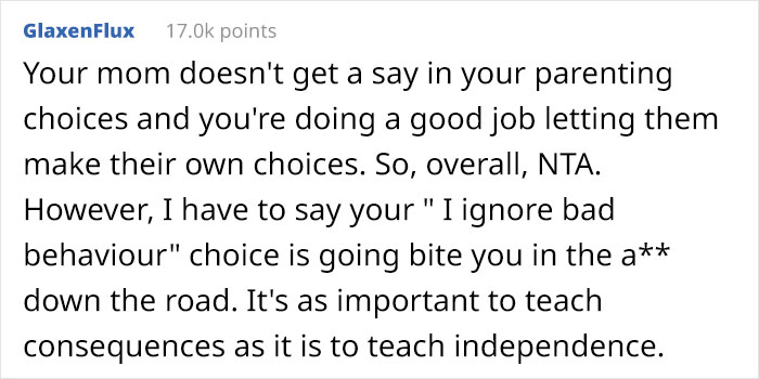 Grandmother Doesn’t Get Her Daughter’s Parenting Style And The Woman Wonders If She’s In The Wrong For Not Willing To Change Grandmother Doesn’t Get Her Daughter’s Parenting Style And The Woman Wonders If She’s In The Wrong For Not Willing To Change