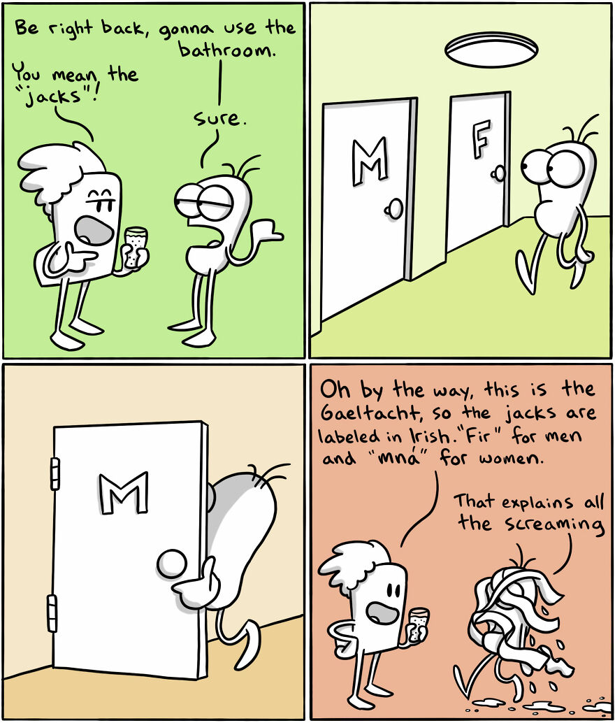 Artist Hilariously Illustrates The Differences Between Different Countries And Languages (New Pics)