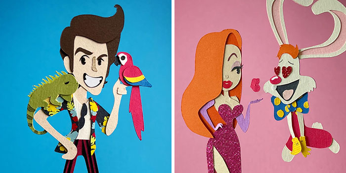 I Made Paper Art Of 26 Popular Characters For Each Letter Of The Alphabet