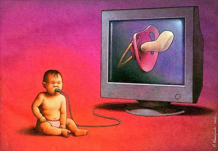 95 New Illustrations By Artist Pawel Kuczynski Put Their Finger On The Wounds Of Today's Society