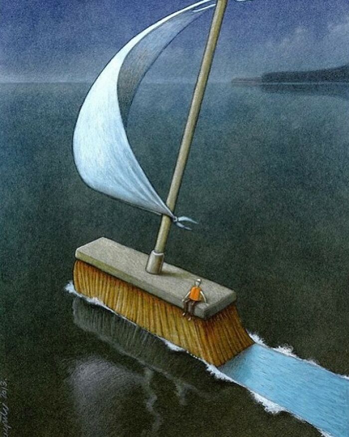 95 New Illustrations By Artist Pawel Kuczynski Put Their Finger On The Wounds Of Today's Society