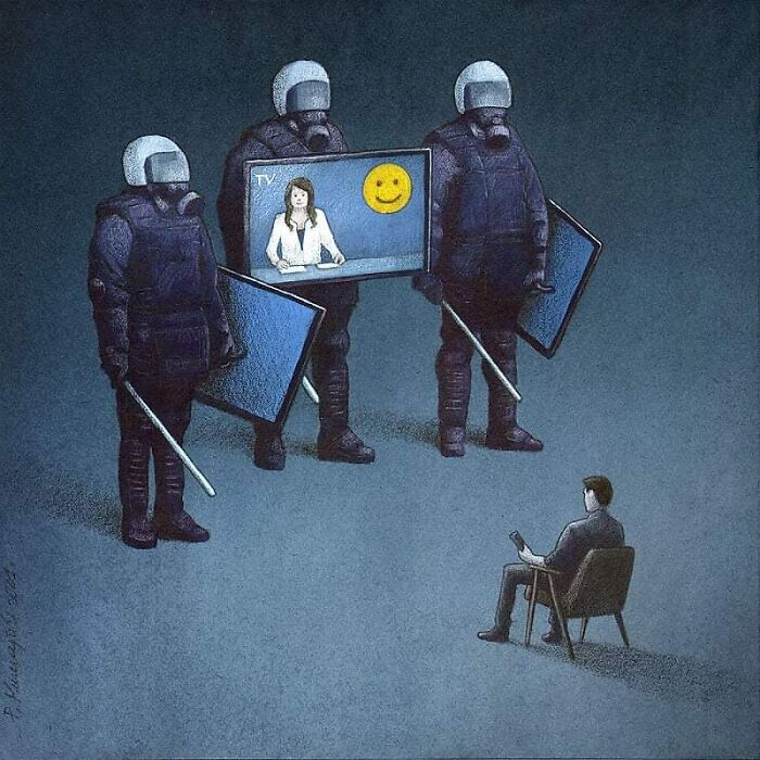 95 New Illustrations By Artist Pawel Kuczynski Put Their Finger On The Wounds Of Today's Society