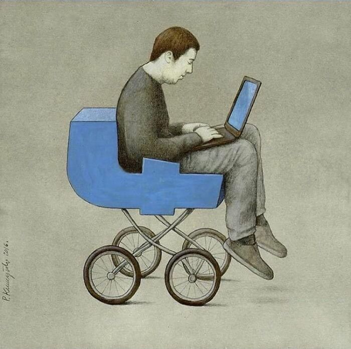 95 New Illustrations By Artist Pawel Kuczynski Put Their Finger On The Wounds Of Today's Society