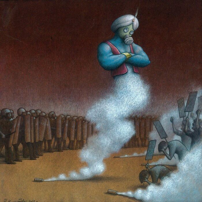 95 New Illustrations By Artist Pawel Kuczynski Put Their Finger On The Wounds Of Today's Society