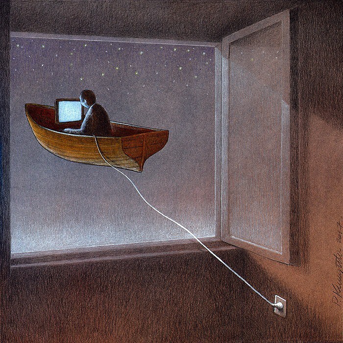 95 New Illustrations By Artist Pawel Kuczynski Put Their Finger On The Wounds Of Today's Society