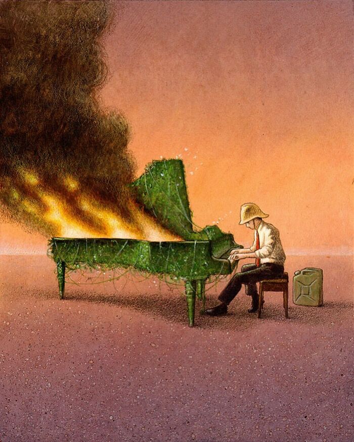 95 New Illustrations By Artist Pawel Kuczynski Put Their Finger On The Wounds Of Today's Society