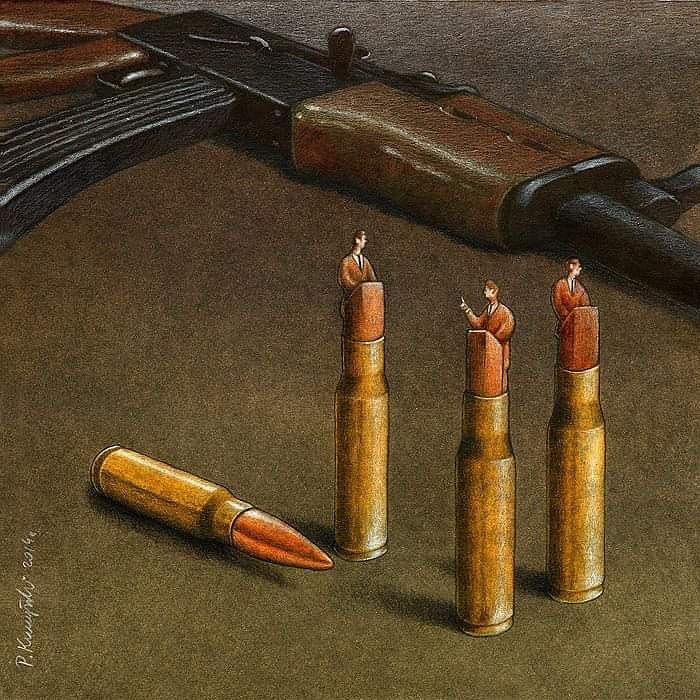 95 New Illustrations By Artist Pawel Kuczynski Put Their Finger On The Wounds Of Today's Society